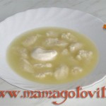Суп кабачковый с творожными клецками
